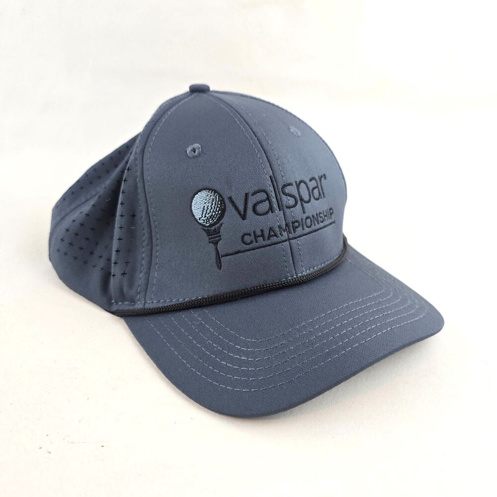 UNRL Valspar Championship Hat Mens One Size Gray Golf Adjustable Rope Snapback